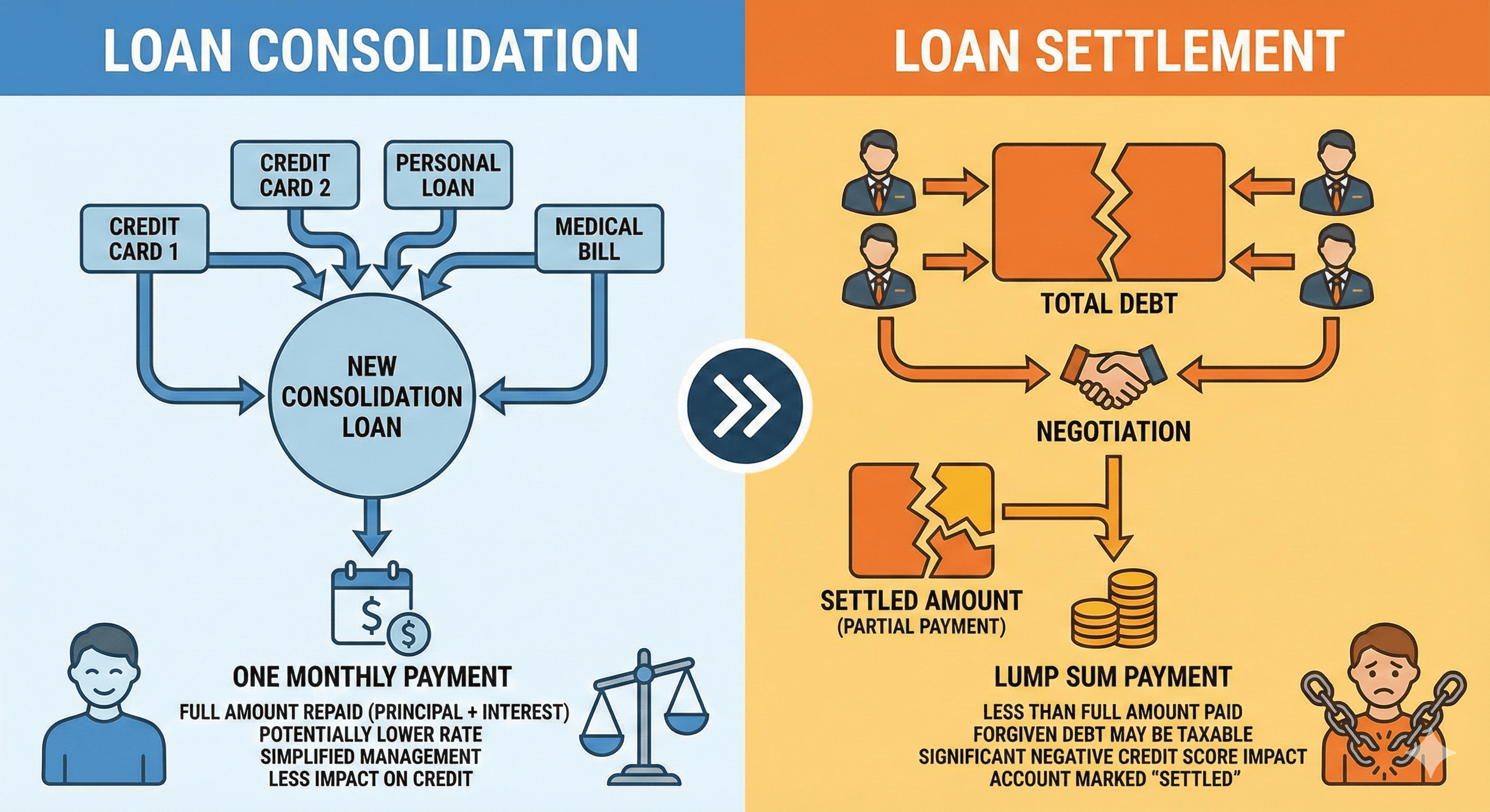 Loan Consolidation vs Settlement: Which is Better for You?